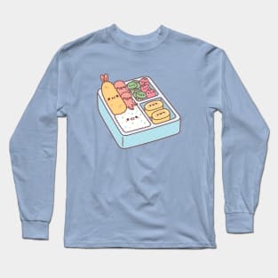 Kawaii Japanese Bento Box Tempura Prawn Long Sleeve T-Shirt